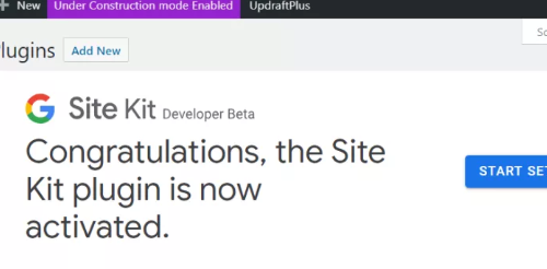 google site kit WordPress plugin
