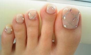 classy toe nails art