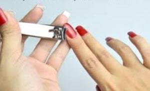 cut off your fake nail