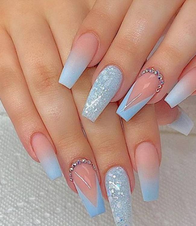 blue nail designs