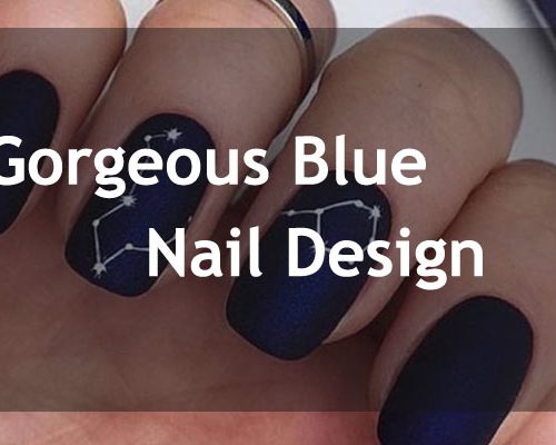 blue nail designs