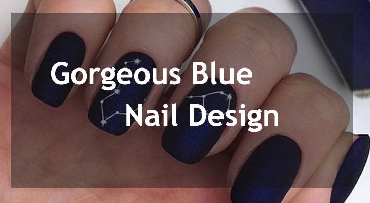 blue nail designs