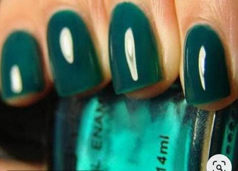 teal nail designs