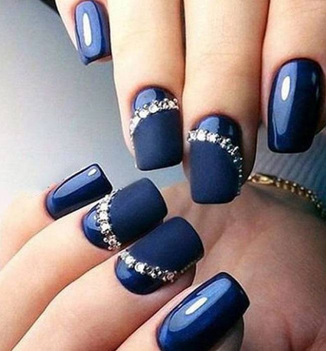 blue nail designs