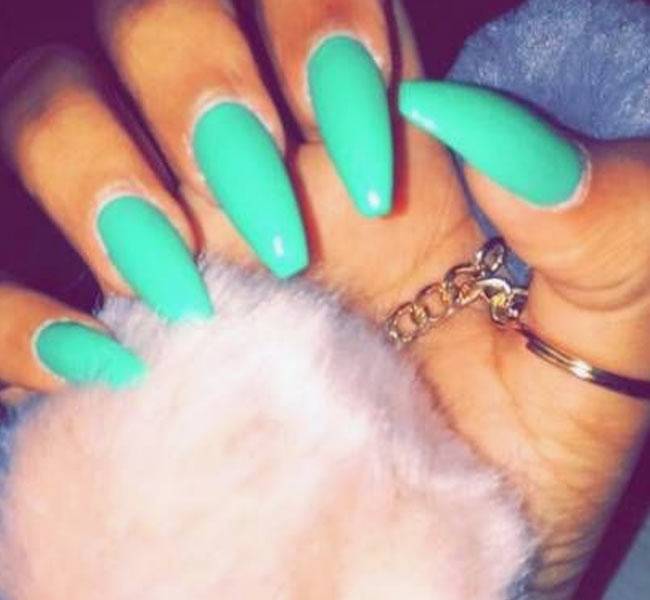 teal nail designs